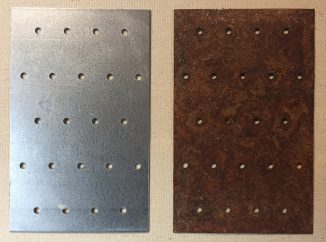 galvanized steel before and after rusting