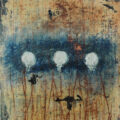 Encaustic Art by Domenick Naccarato titled, "Three Circular Imprints"