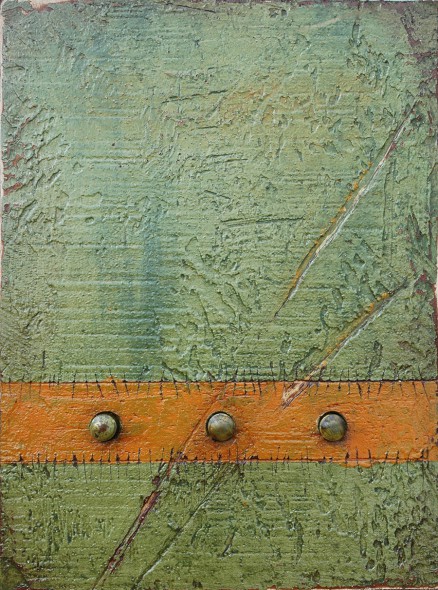 Three Brass Knobs - Abstract Assemblage Art by Domenick Naccarato