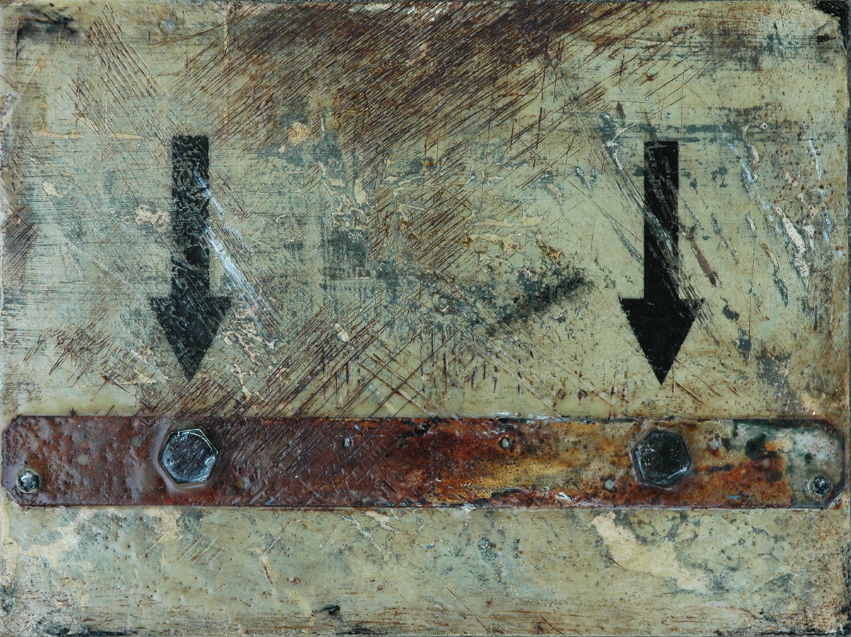 Remove From These Two Points - Abstract Industrial Art by Domenick Naccarato