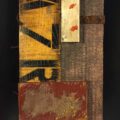 Remnants: Assemblage No. 1 | wood, plaster wrap, nails, cement, screws, bracket, rust, polyurethane, stain, and paint | 16" x 12" x 2.5" | 2016