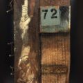 Remnants: Assemblage No. 8 | wood, plaster wrap, nails, wire, screws, bracket, rust, stain, pencil, polyurethane, and paint | 16" x 12" x 2.5" | 2016