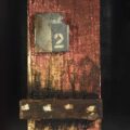 Remnants: Assemblage No. 15 | wood, plaster wrap, nails, wire, screws, brackets, rust, stain, tar, pencil, polyurethane, and paint | 16" x 12" x 2.5" | 2016