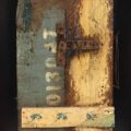 Remnants: Assemblage No. 19 | wood, joint compound, cement, nails, wire, screws, bracket, rust, stain, pencil, polyurethane, and paint | 16" x 12" x 2.5" | 2016