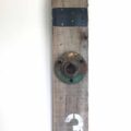 Remnants II: Three, Assemblage No. 10 | Apx. 14.5” x 3.5” x 2.5” | Barn wood, paint, steel bracket, screws, flange | 2018