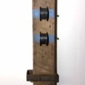 Remnants II: Assemblage No. 6 | Apx. 16.5” x 5” x 3.25” | Barn wood, paint, copper flanges, screws, socket cap bolts, and one steel rectangular tube cutoff | 2017