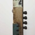 Remnants II: No. 4, Assemblage No. 7 | Apx. 16.5” x 6” x 2” | Barn wood, paint, bracket, three hex bolts, nuts, and washers, four socket cap bolts, and one nail | 2017