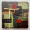 Abstract Composition 103122-B | 16" x 16" x 2" | mixed media on polystyrene | 2022